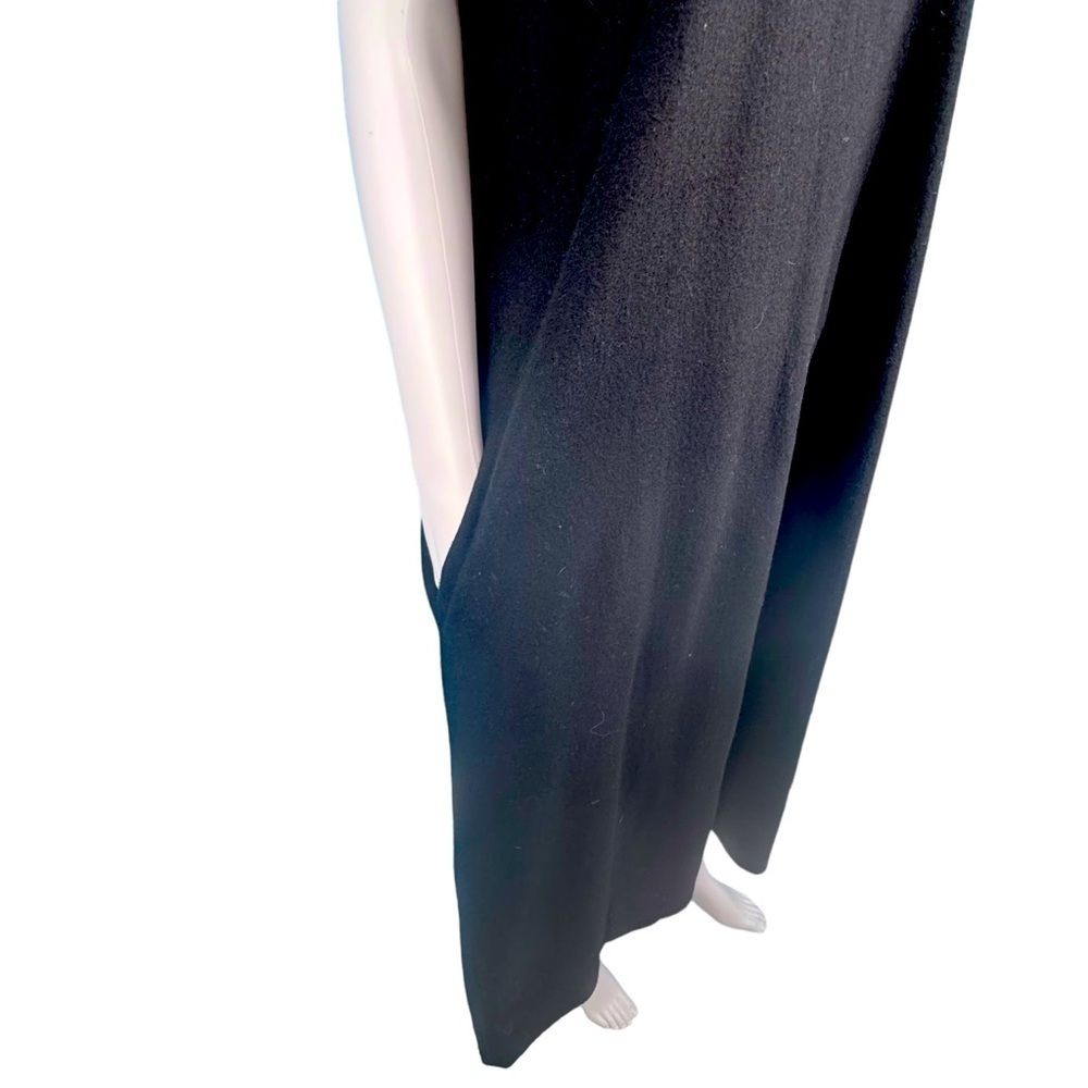 Eileen Fisher 100% Wool Black Dress with Pockets. - Picture 3 of 8